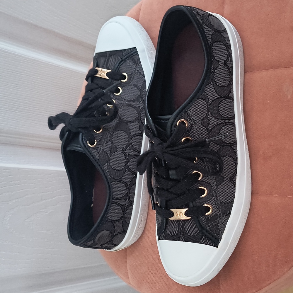 COACH Empire Low Top Logo Sneakers Size 7.5 - Picture 4 of 8